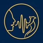 True Voices of the World logo: a face in profile with a sound wave in a gold circle